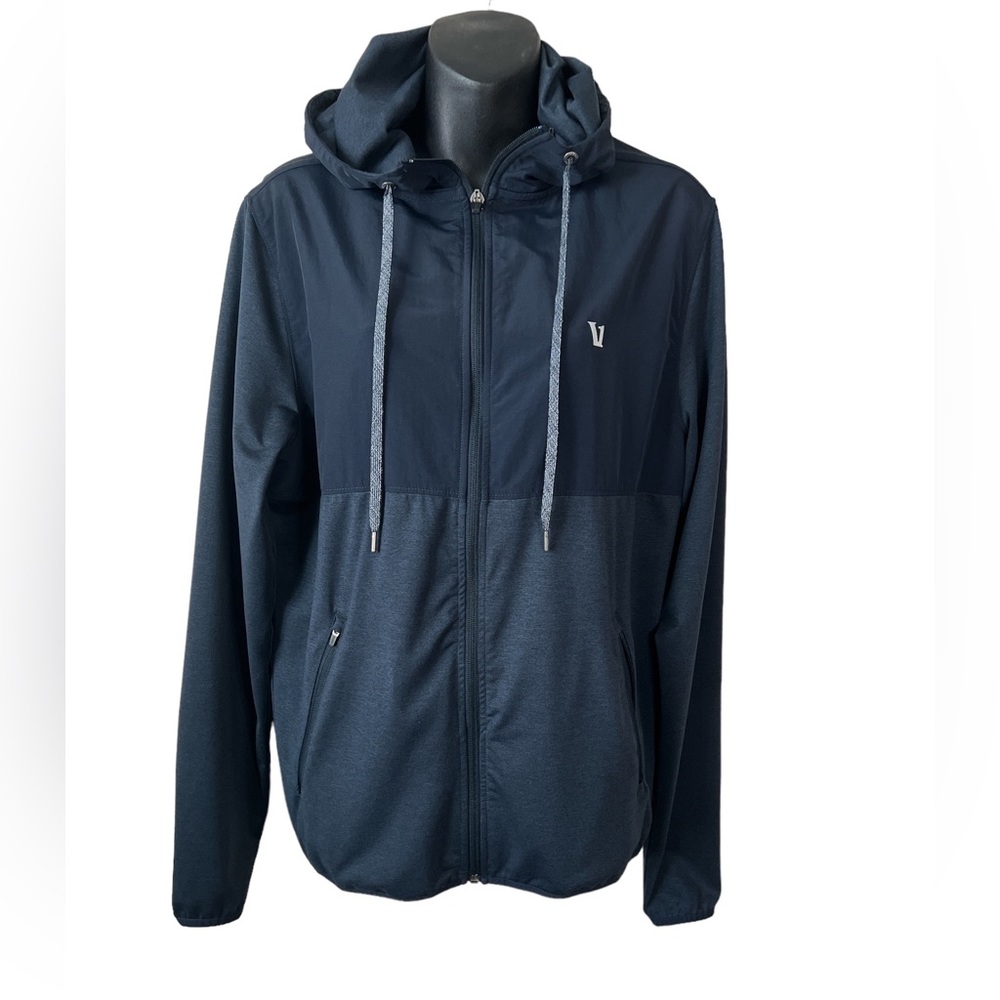 Vuori Sunday Element Blue Zip Up Men’s Jacket